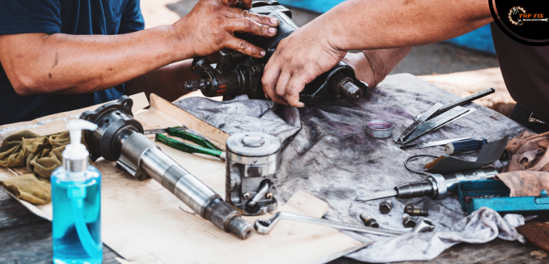 Car steering assembly repair